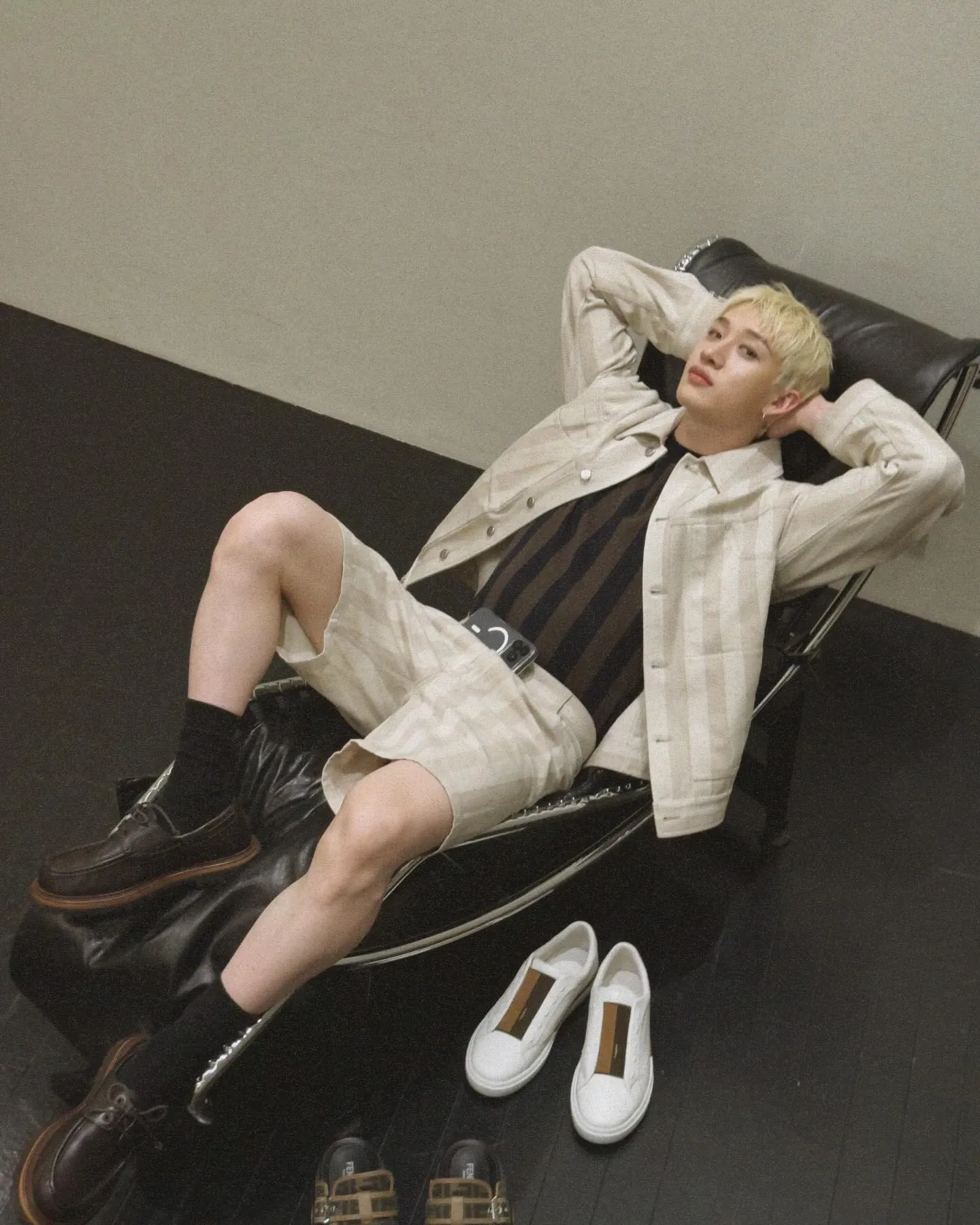 A moment captured by Bang Chan (Stray Kids)'s fan