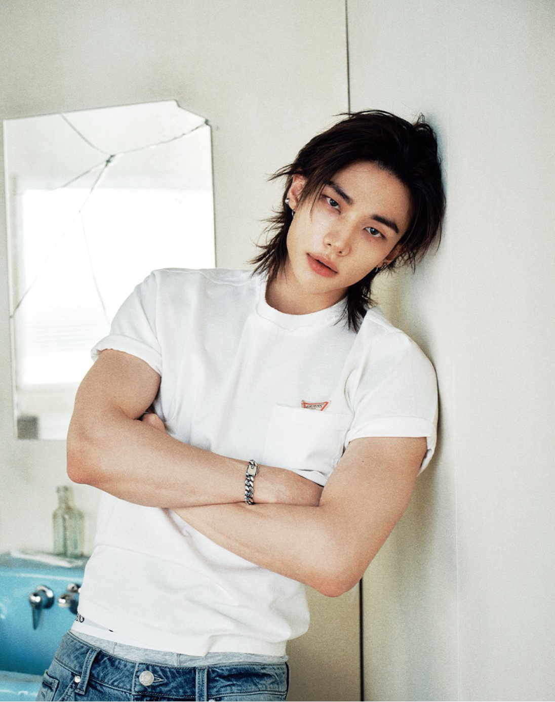 Recent activity shot of Hyunjin (Stray Kids)