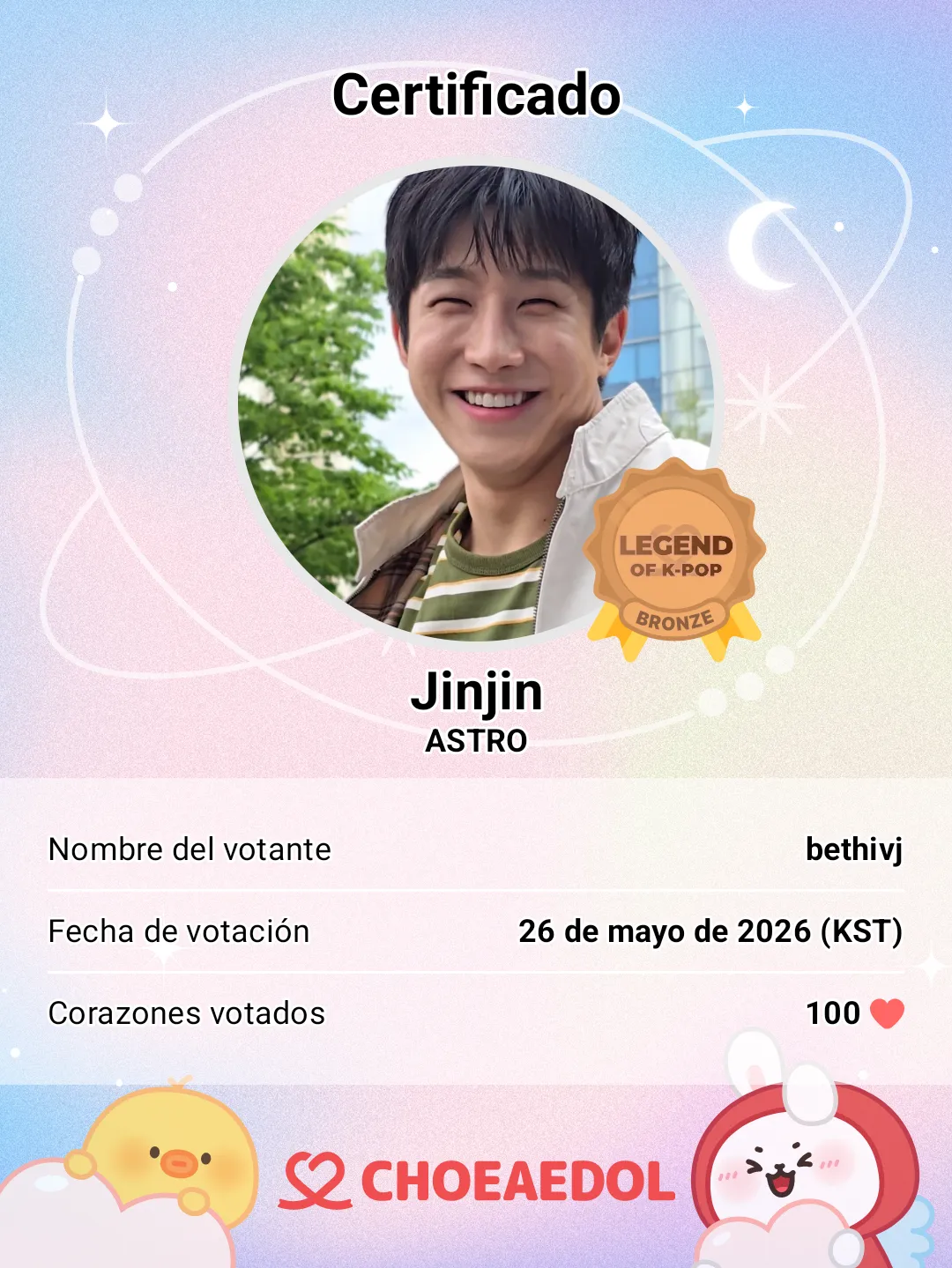 Latest photo of Jinjin (ASTRO)