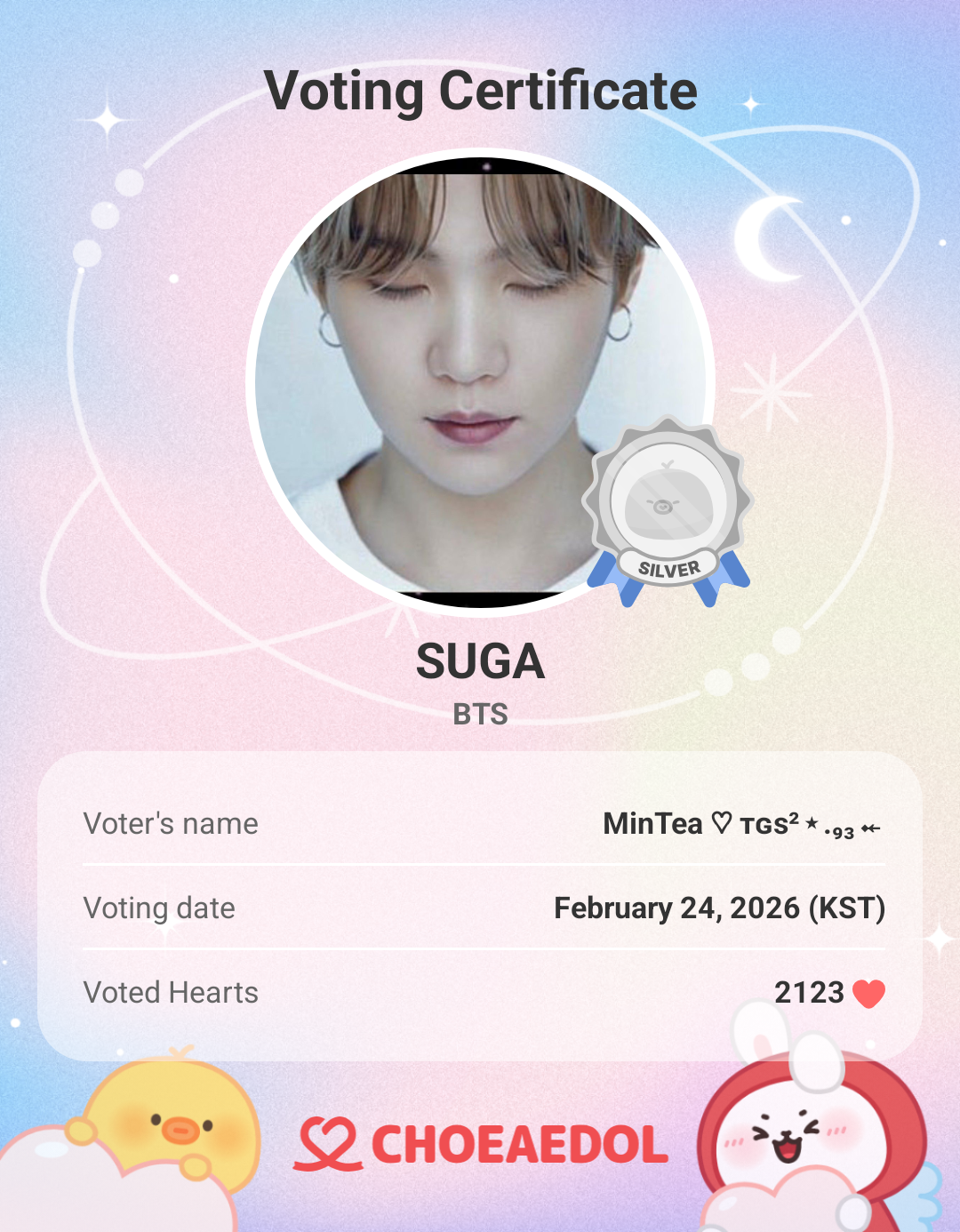 Momen yang diabadikan oleh penggemar SUGA (BTS)