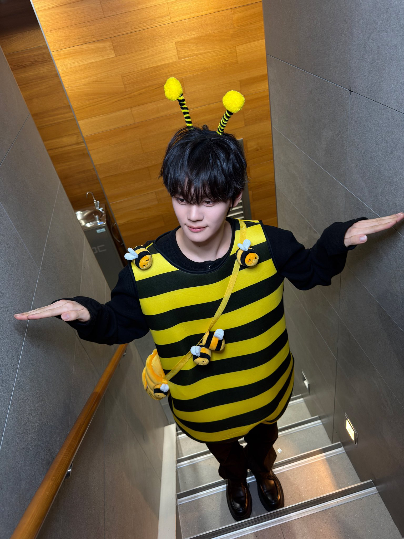 金奎彬粉丝拍下的瞬间