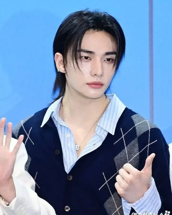 Recent activity shot of Hyunjin (Stray Kids)