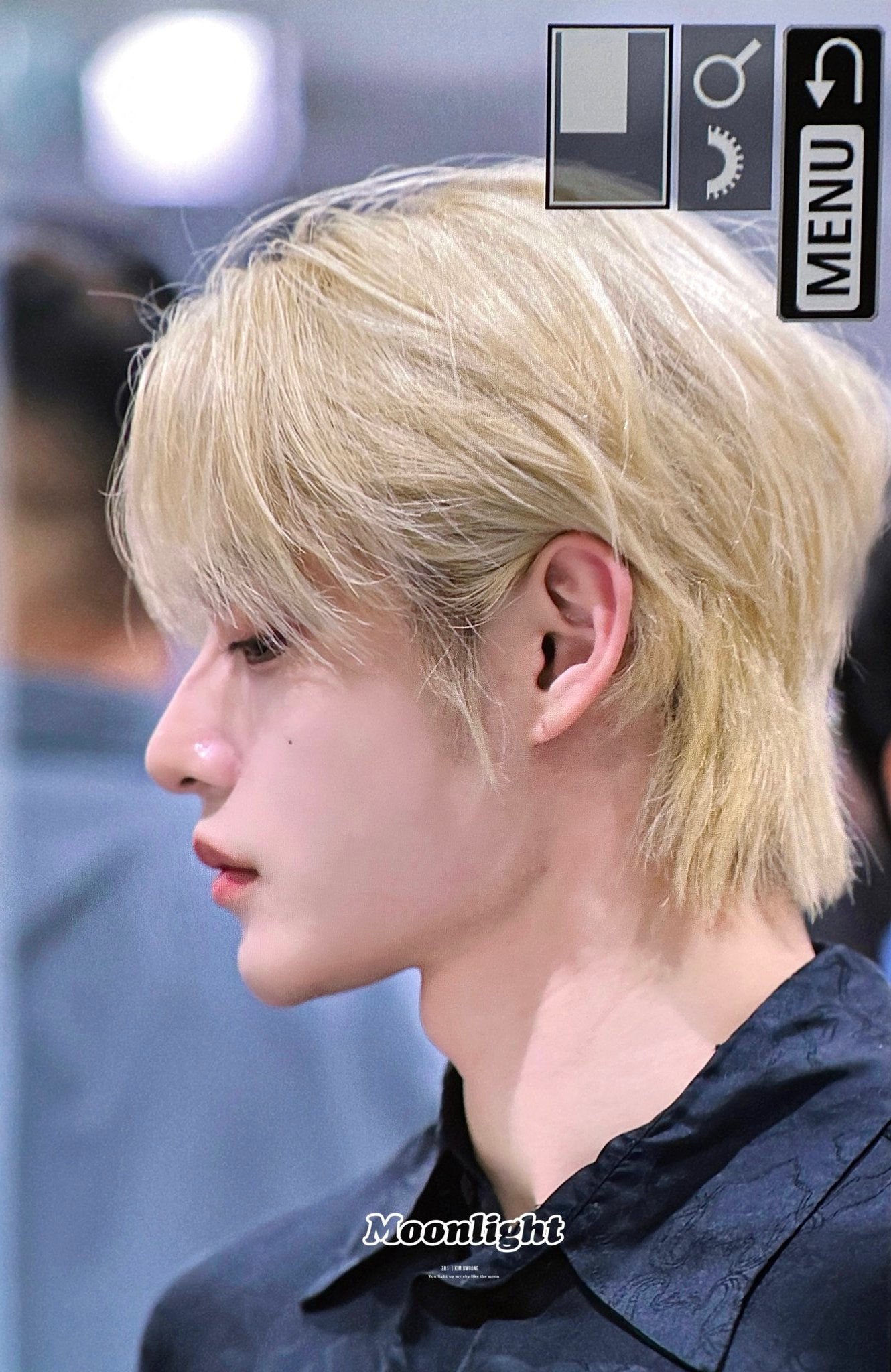 Behind-the-scenes cut of Kim Jiwoong (ZEROBASEONE)