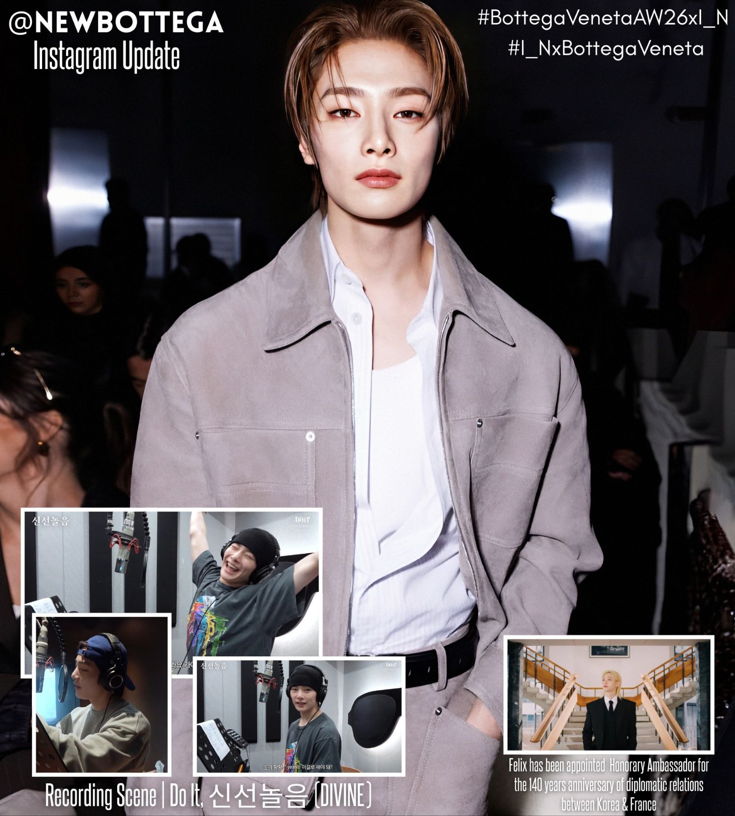 A moment captured by I.N (Stray Kids)'s fan