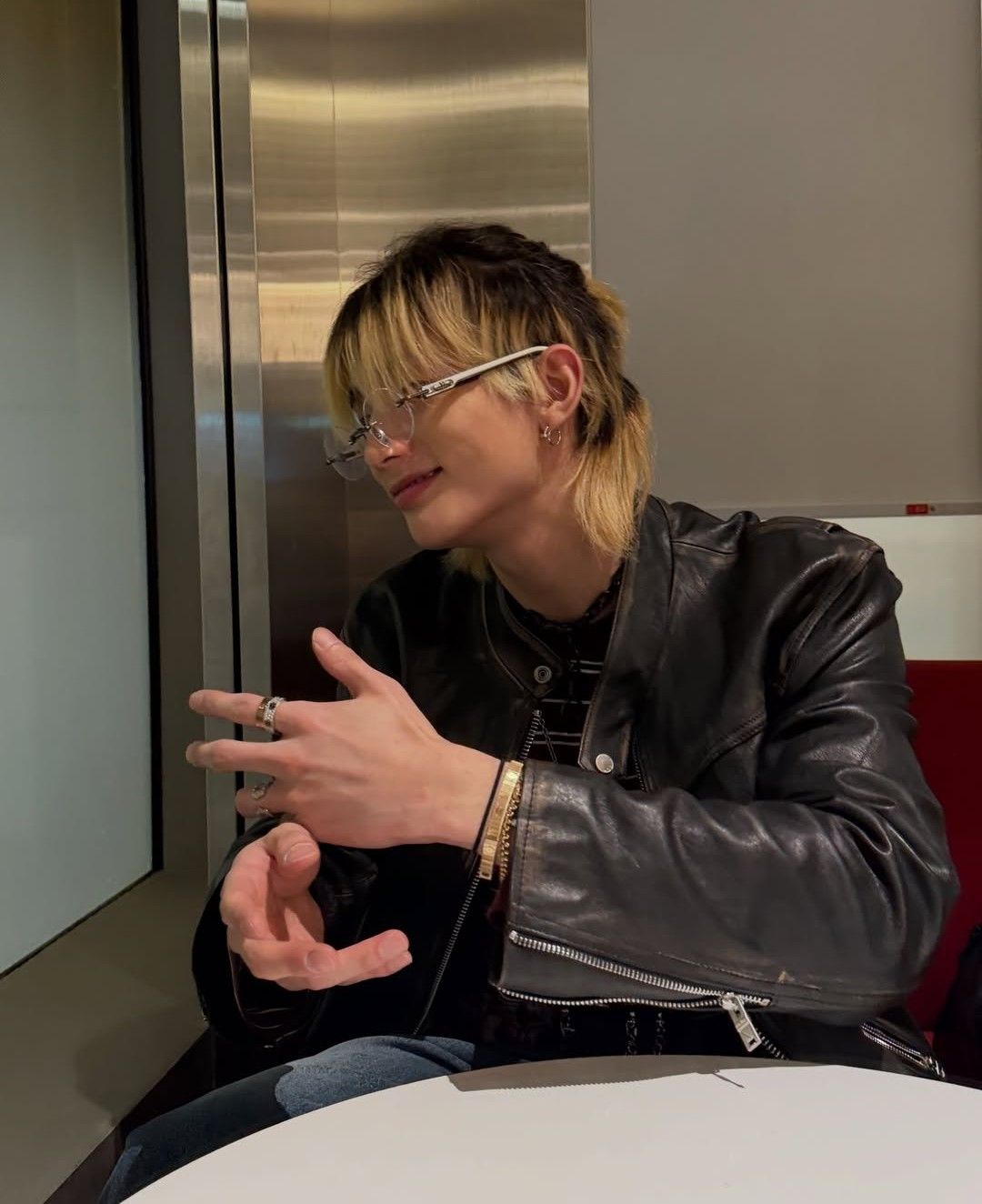 Recent activity shot of Hyunjin (Stray Kids)