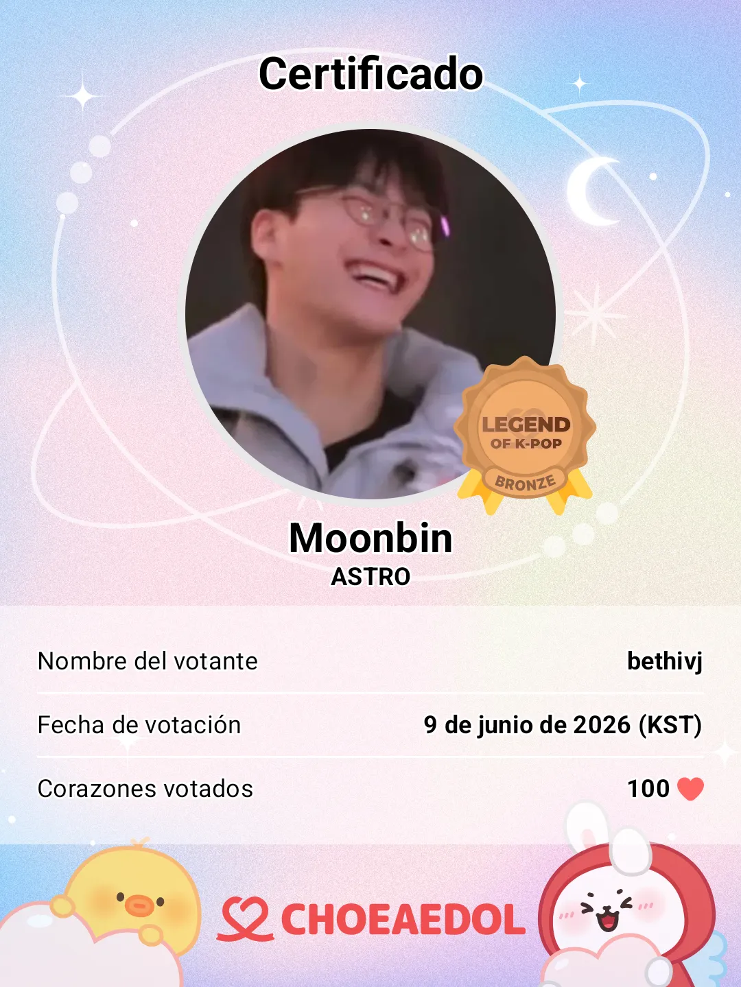 A moment captured by Moonbin (ASTRO)'s fan