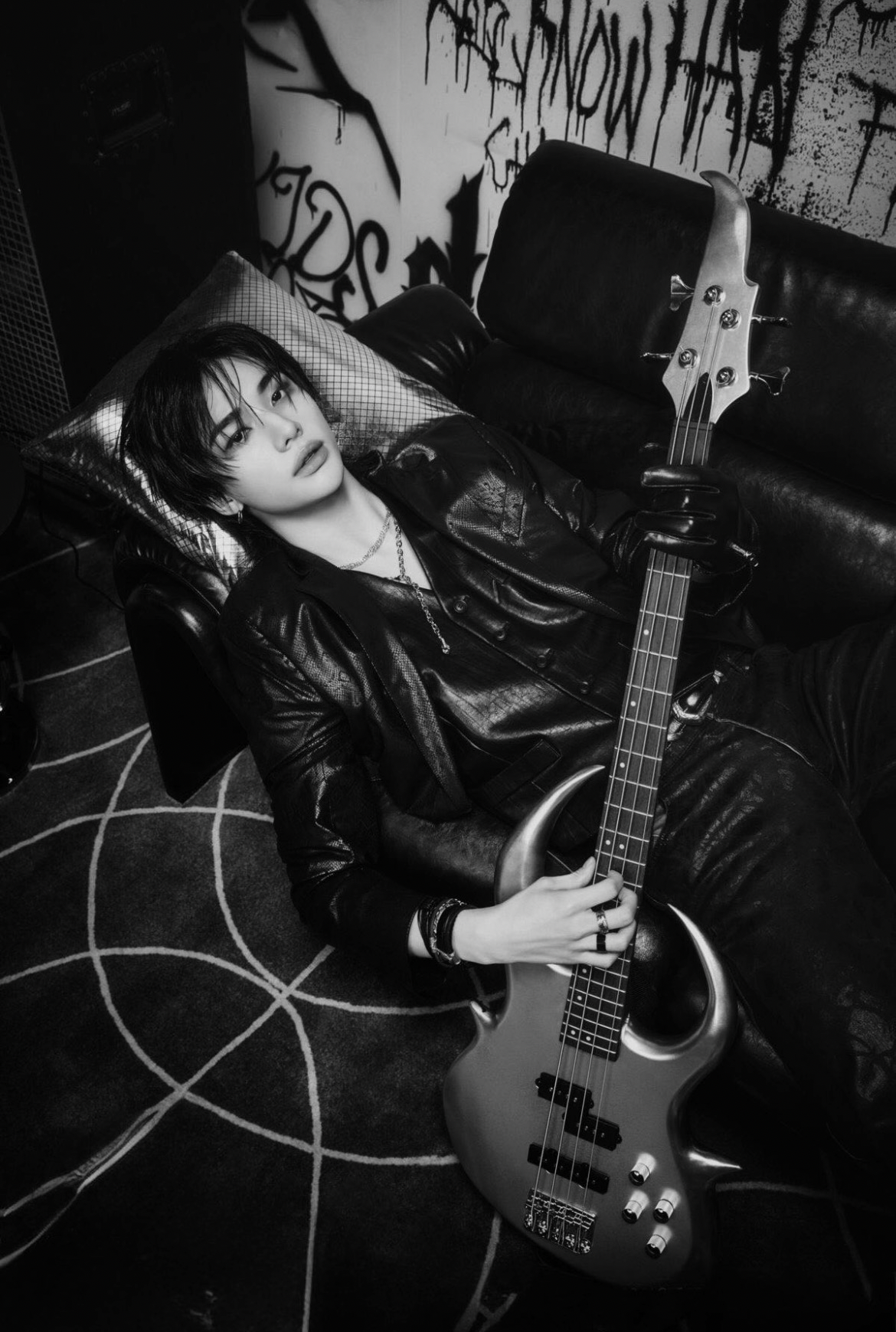 Recent activity shot of Hyunjin (Stray Kids)