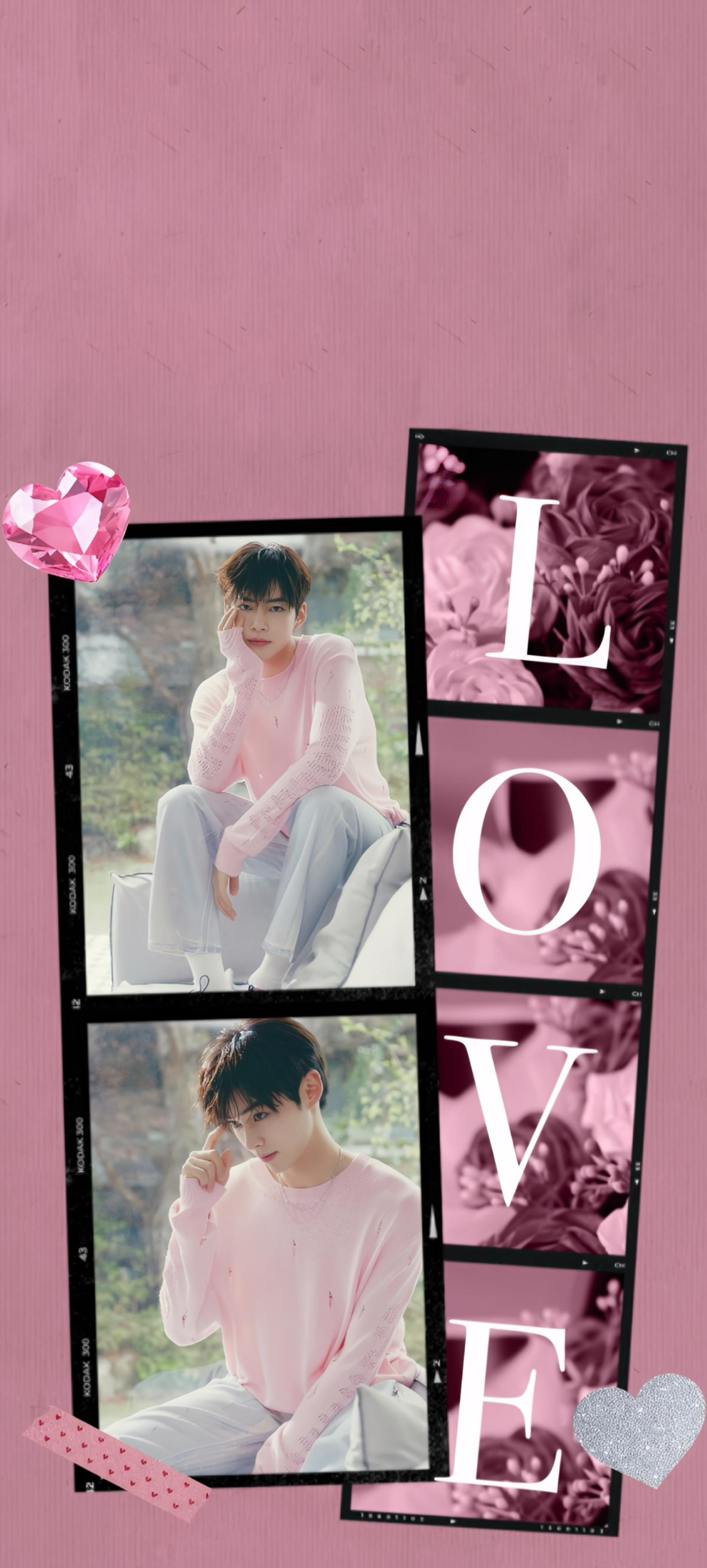 A heartfelt wallpaper shared by Sung Hanbin (ZEROBASEONE)'s fans