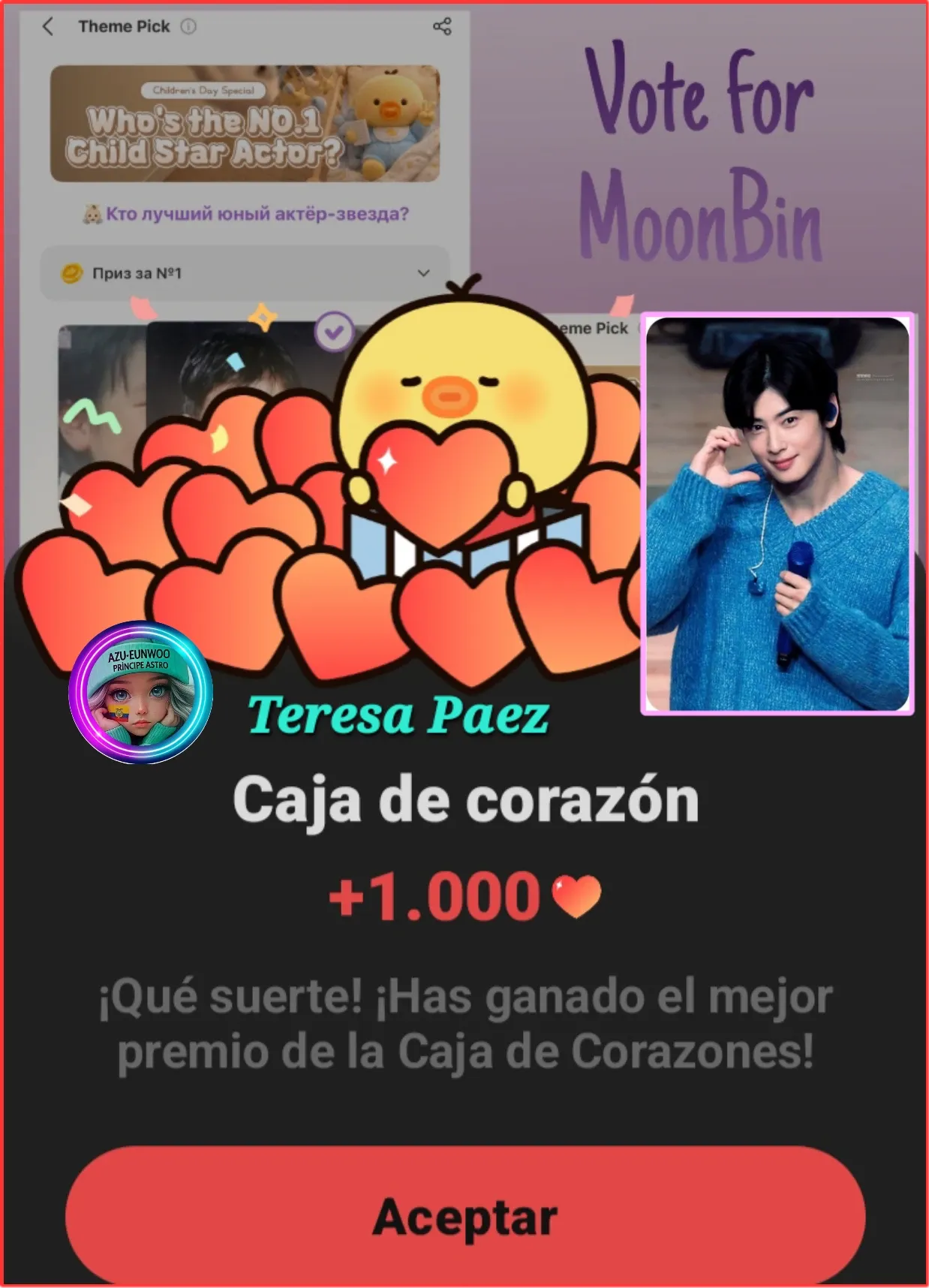 A moment captured by Eunwoo (ASTRO)'s fan