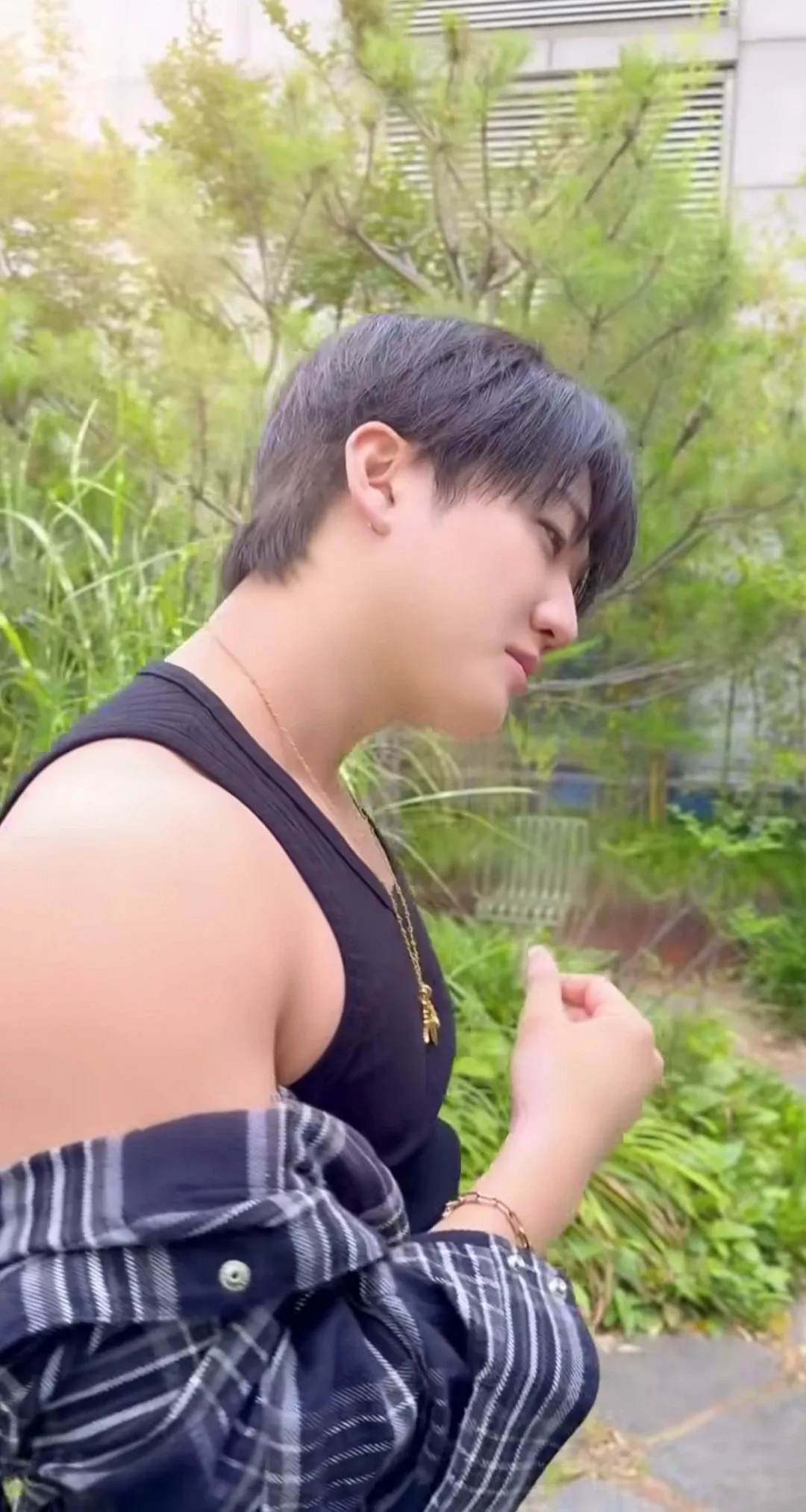 Recent activity shot of Changbin (Stray Kids)