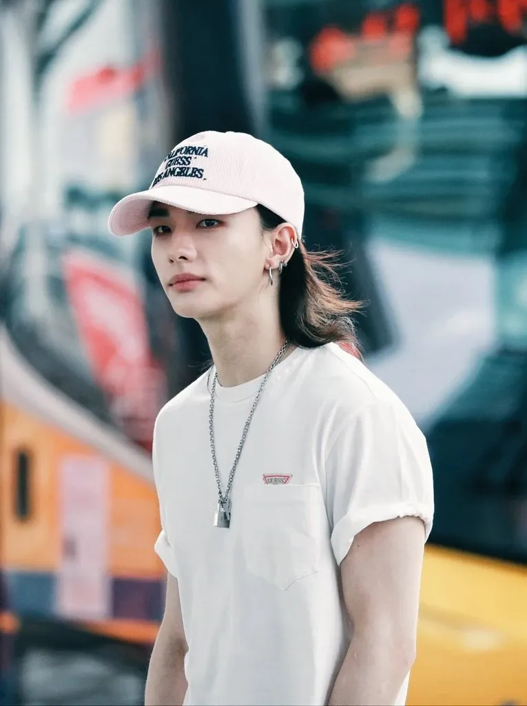 Recent activity shot of Hyunjin (Stray Kids)