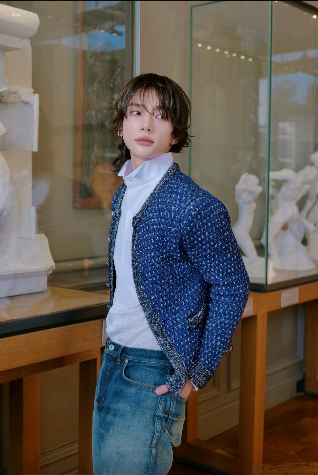 Recent activity shot of Hyunjin (Stray Kids)