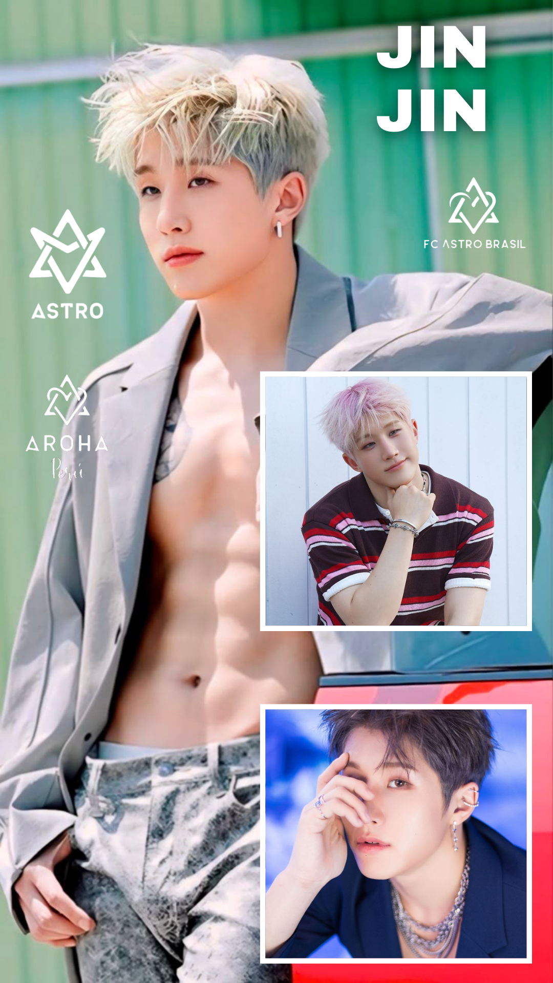 Jinjin (ASTRO)粉丝亲手制作的特别壁纸