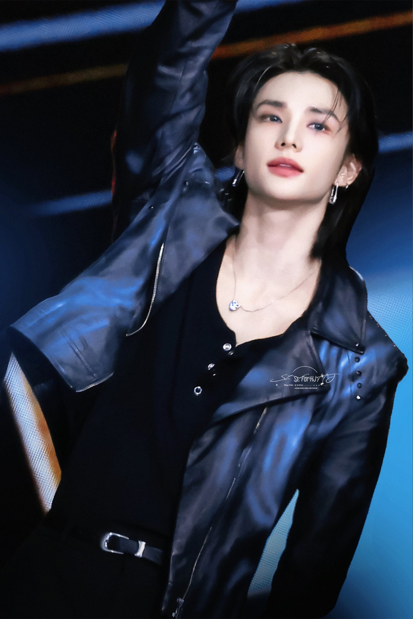 A moment captured by Hyunjin (Stray Kids)'s fan