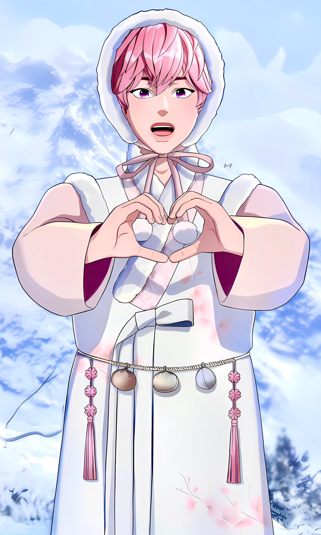 Fan-made special wallpaper for Bamby (PLAVE)