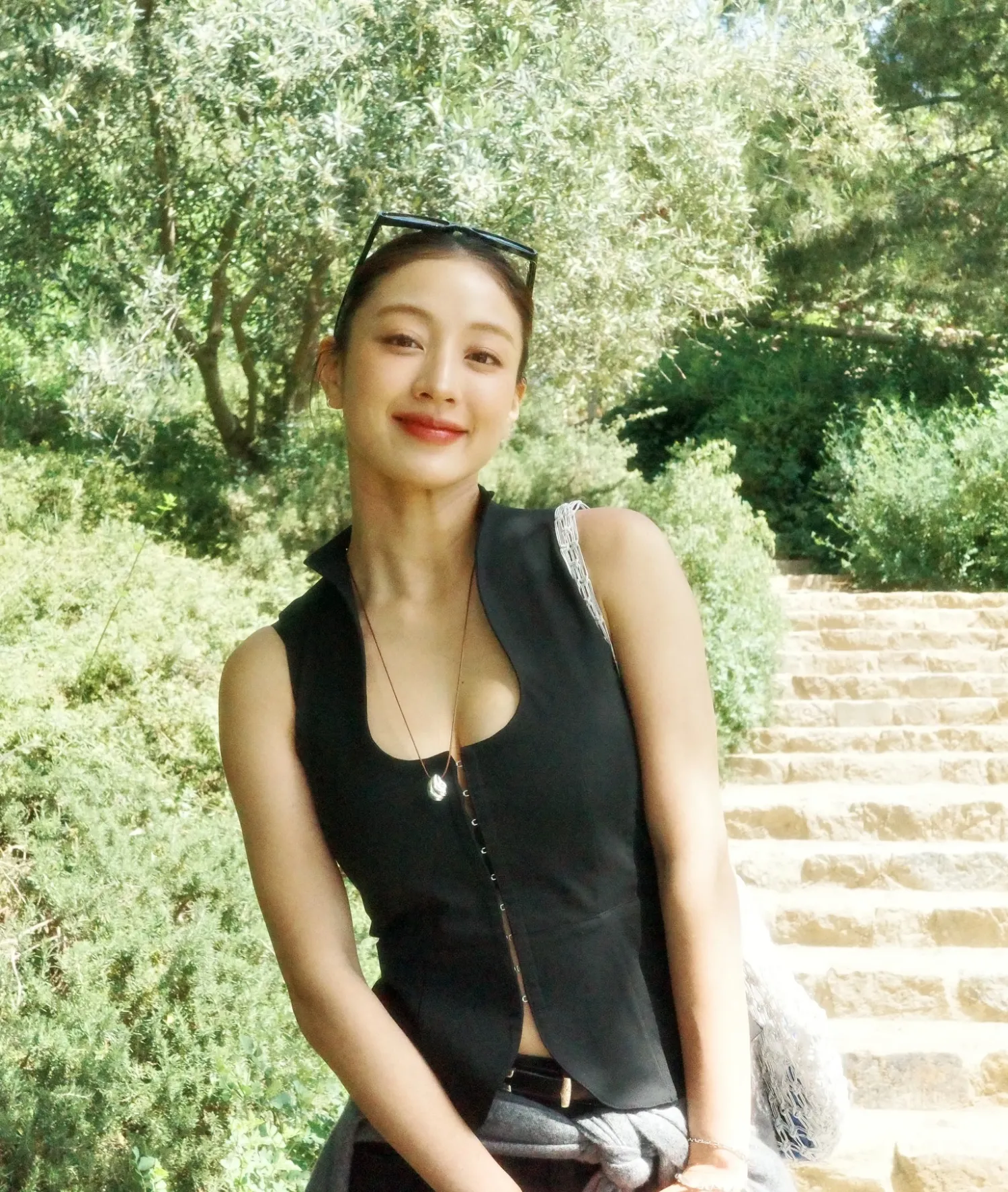 Recent activity shot of Jihyo (TWICE)