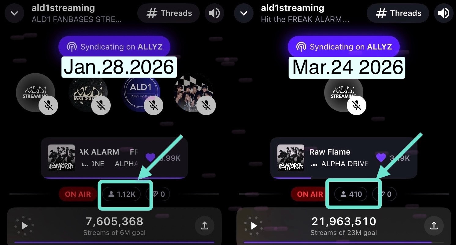 A moment captured by He Xinlong (ALPHA DRIVE ONE)'s fan