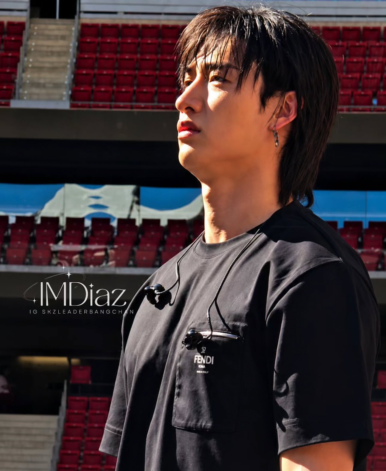 A moment captured by Bang Chan (Stray Kids)'s fan