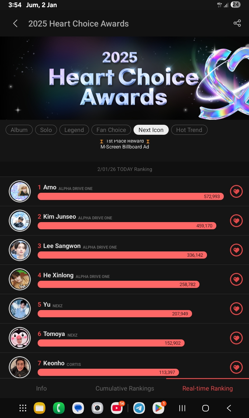 A heartfelt wallpaper shared by Lee Sangwon (ALPHA DRIVE ONE)'s fans