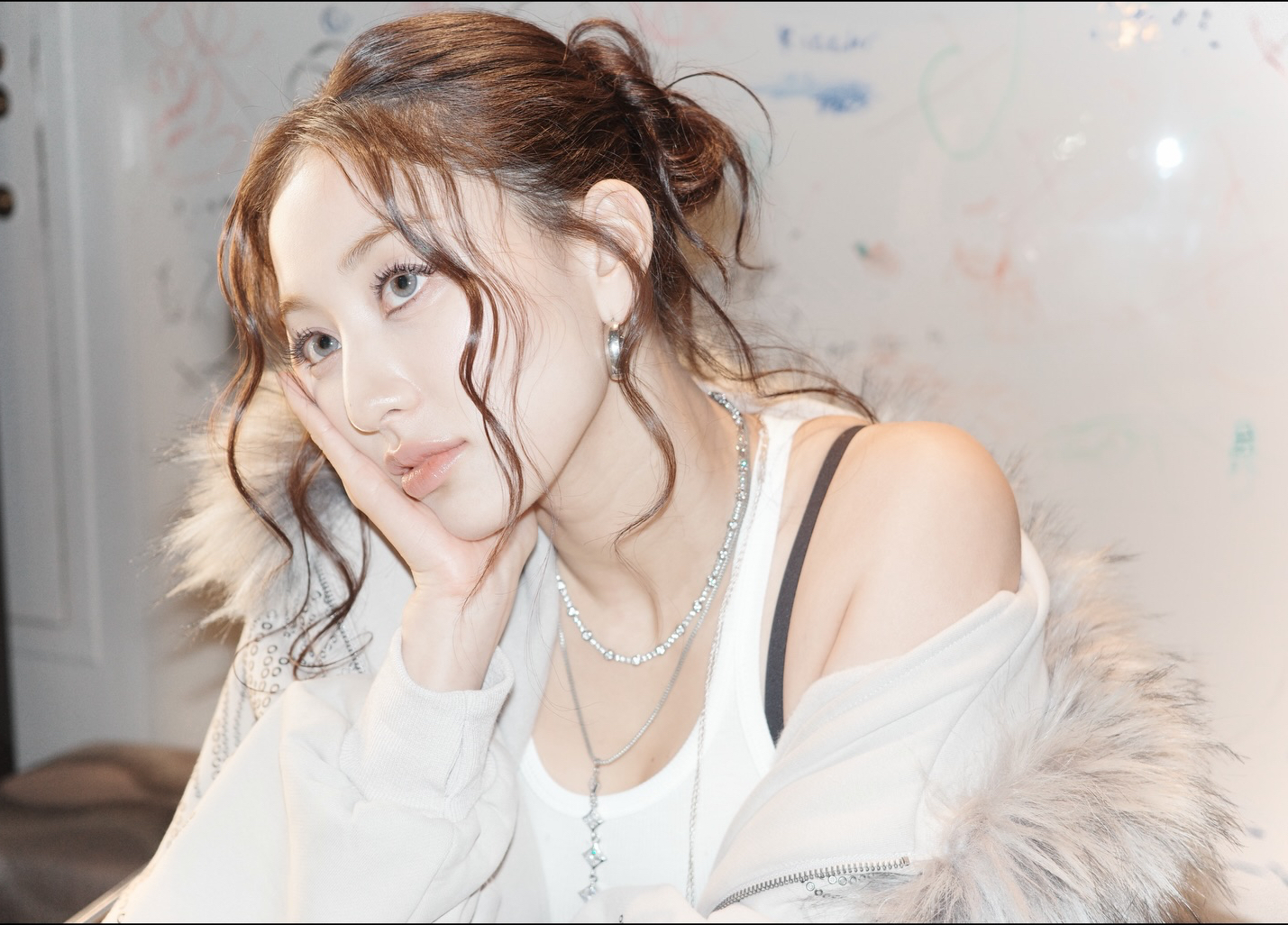 Recent activity shot of Jihyo (TWICE)