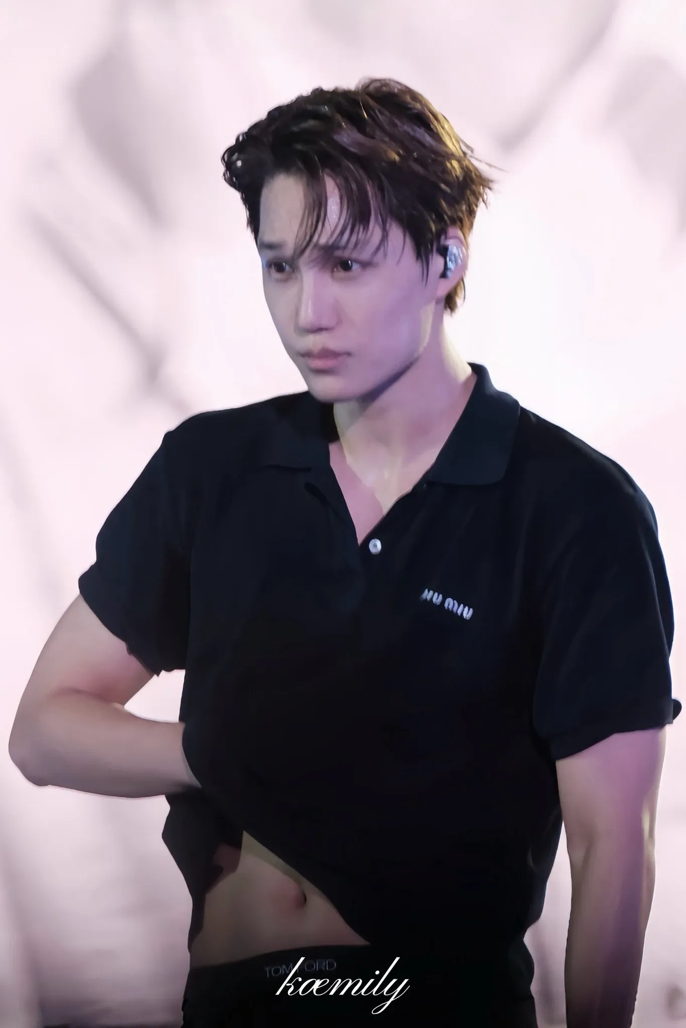 A moment captured by Kai (EXO)'s fan