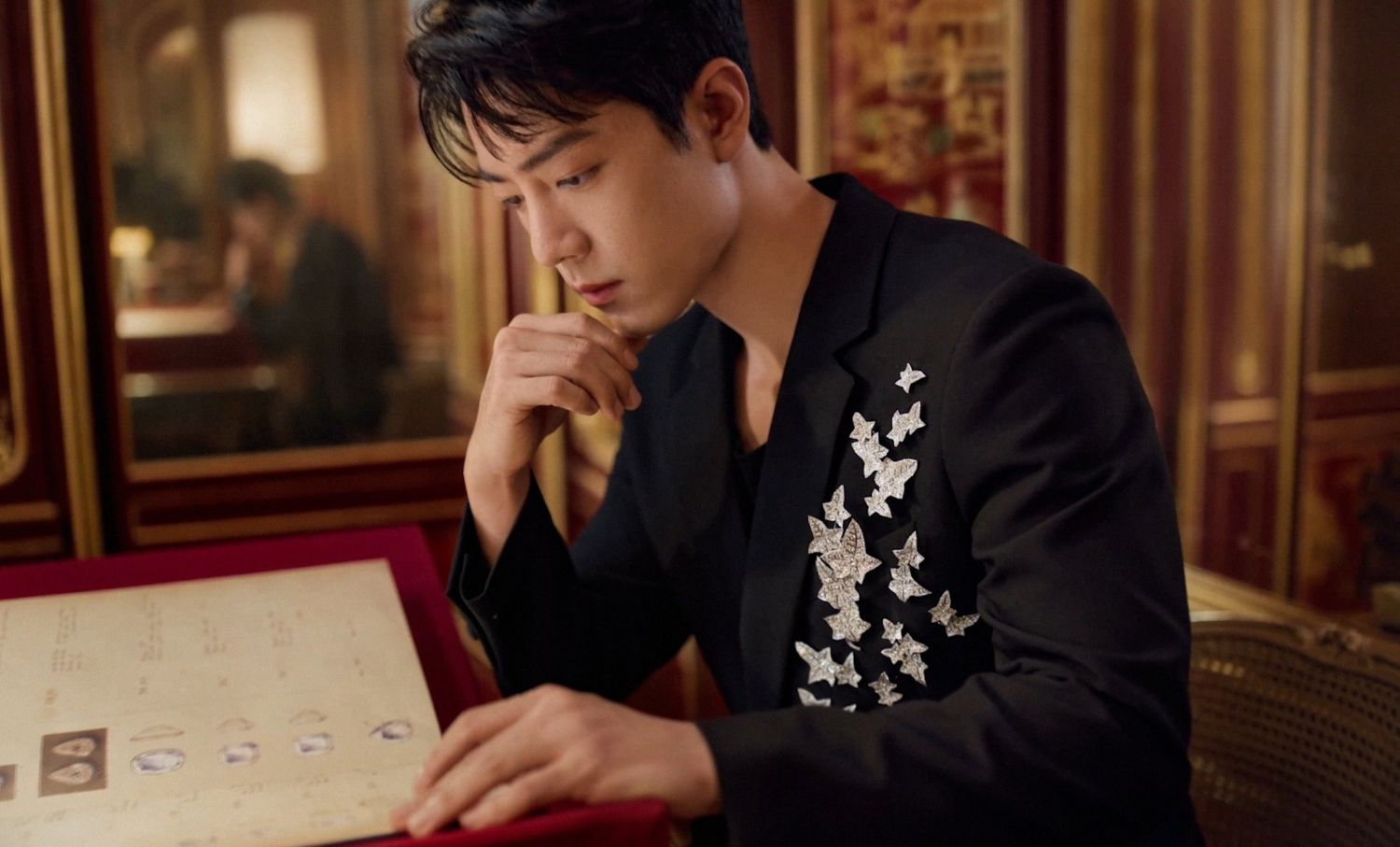 A moment captured by Xiao Zhan's fan