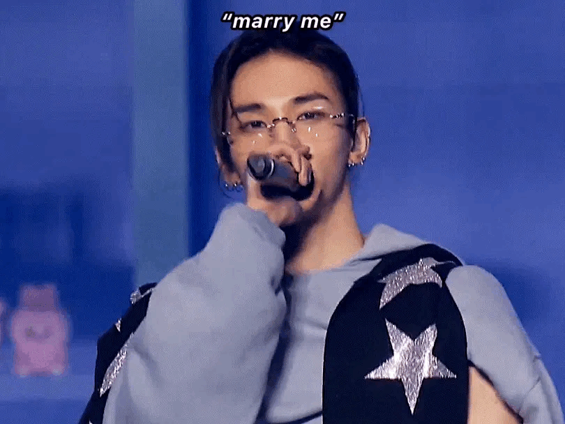 Recent activity shot of Hyunjin (Stray Kids)