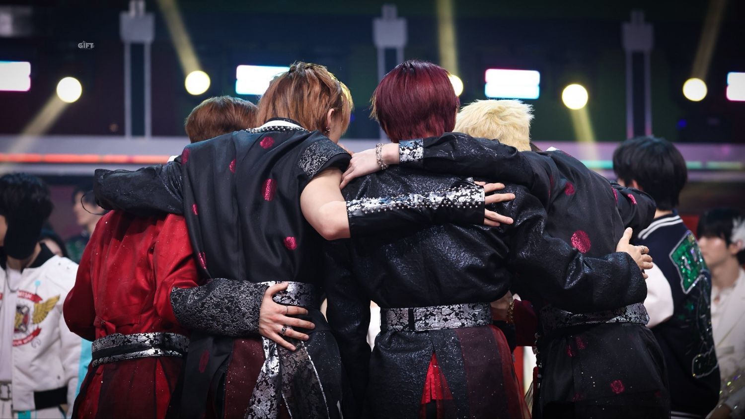 A moment captured by Stray Kids's fan