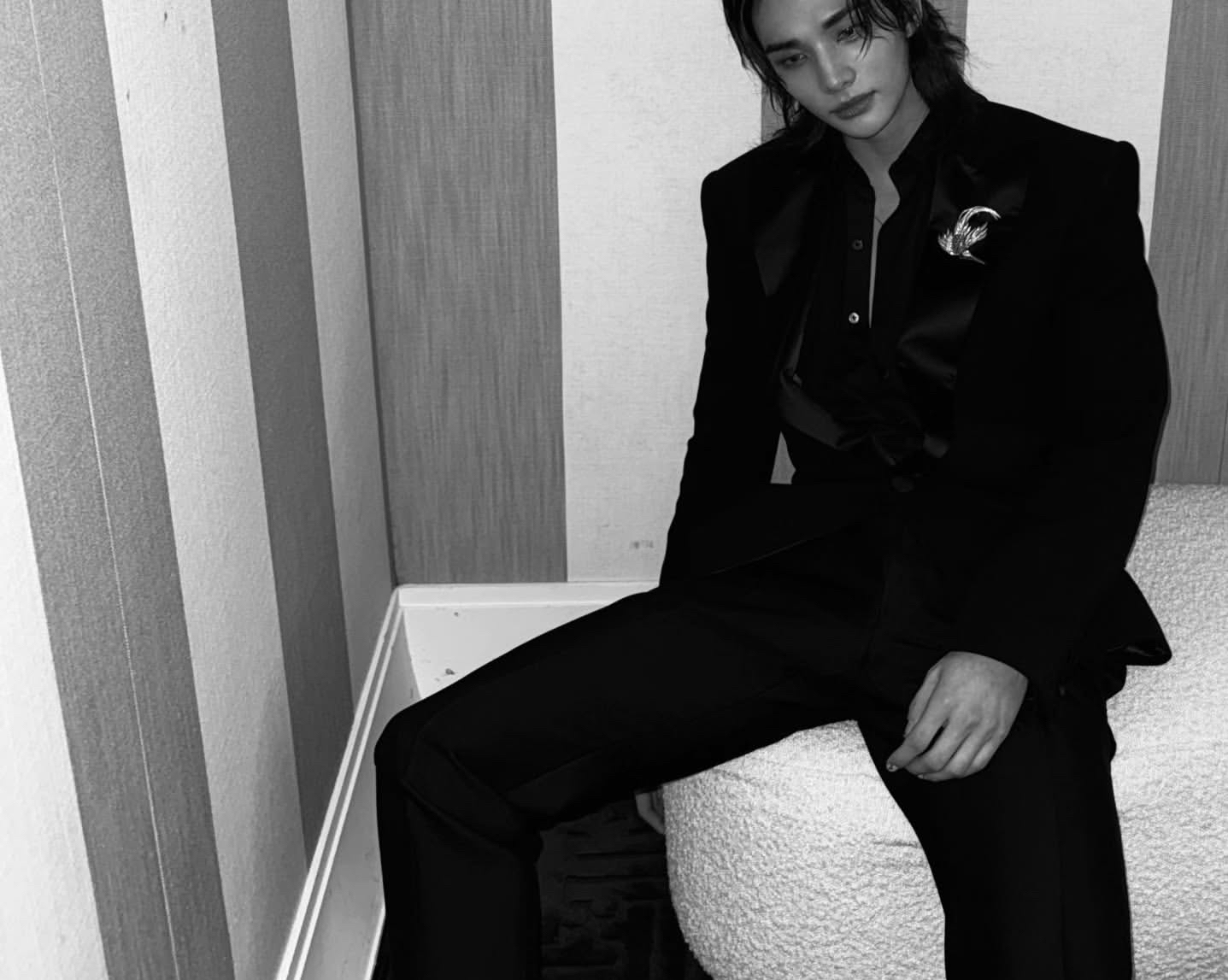 Recent activity shot of Hyunjin (Stray Kids)