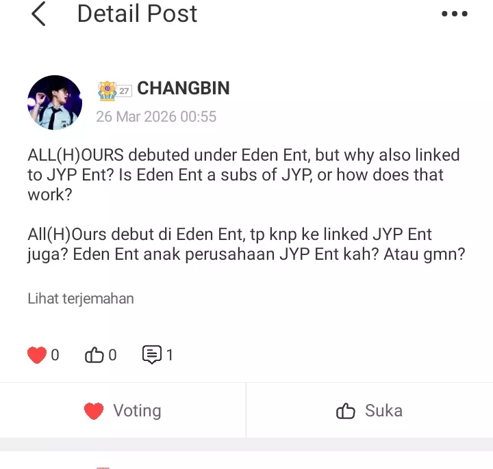 Hot post catching attention from 자유게시판's fandom