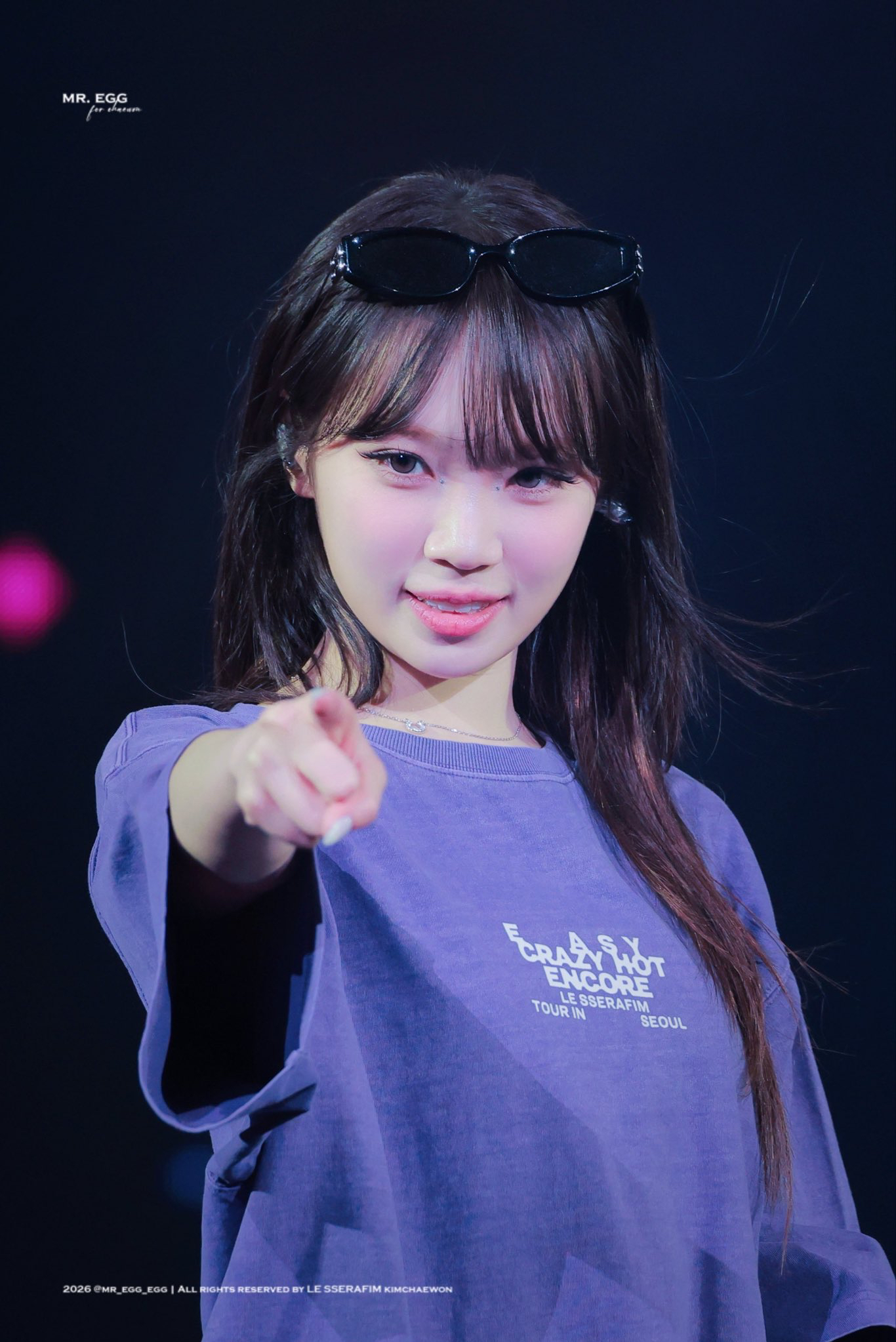 Behind-the-scenes cut of Kim Chaewon (LE SSERAFIM)