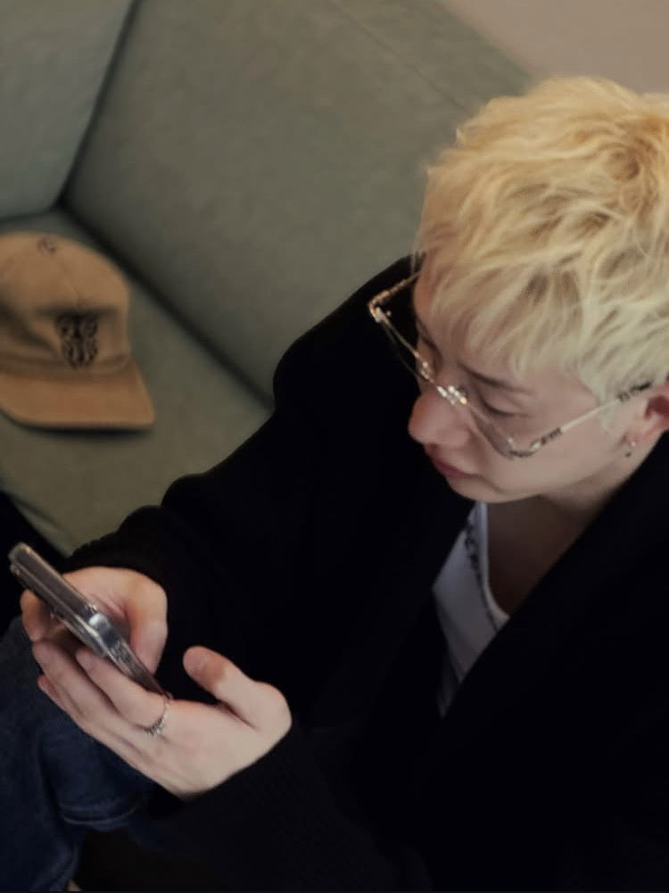A moment captured by Stray Kids's fan