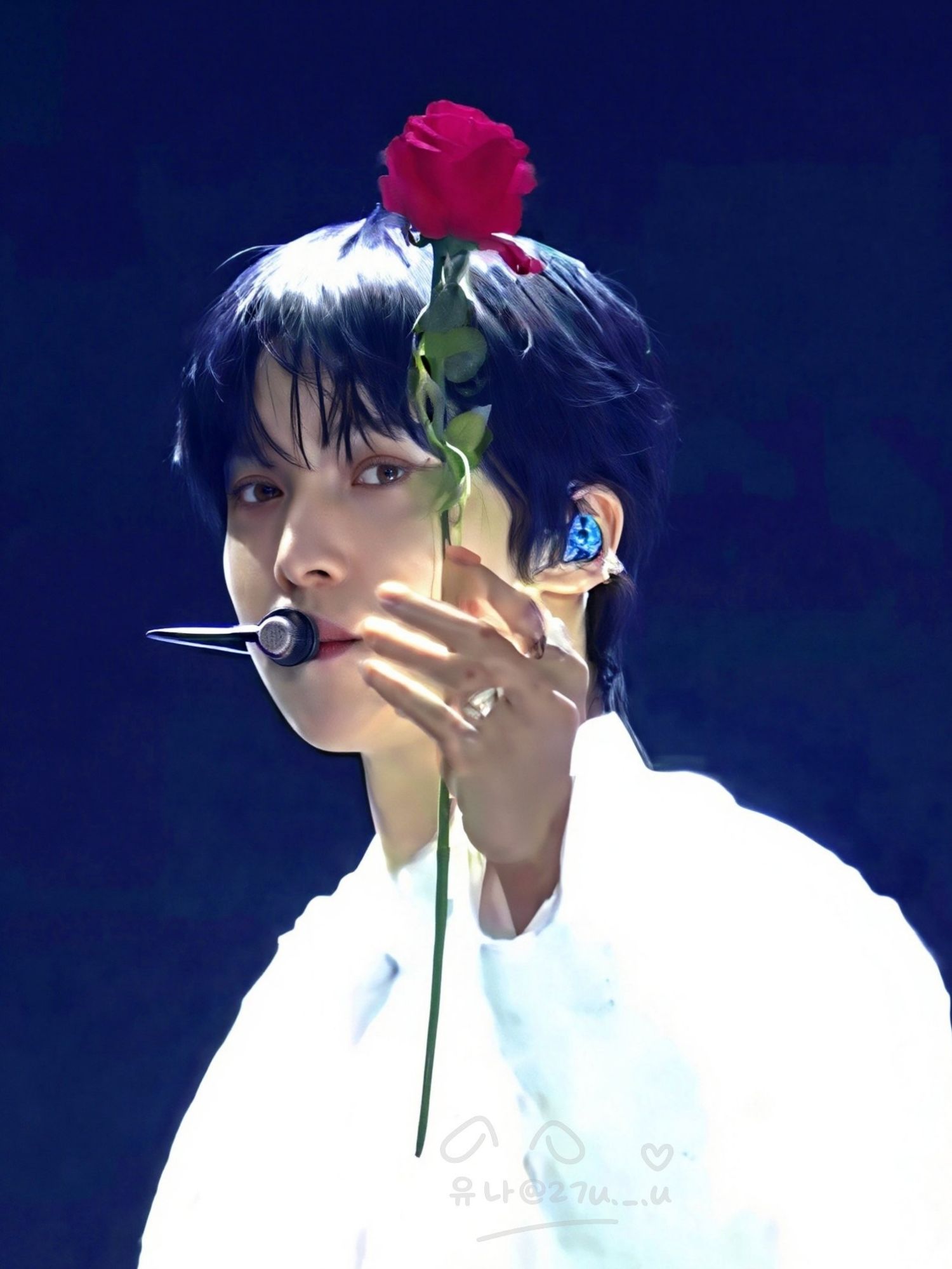 A moment captured by Yunho (ATEEZ)'s fan