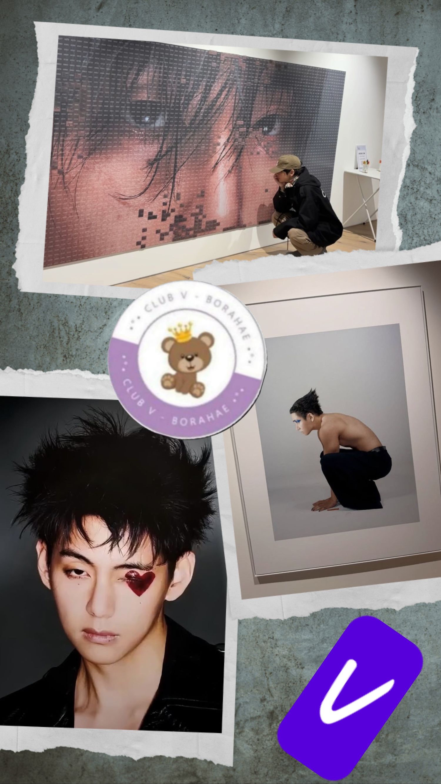 A heartfelt wallpaper shared by V (BTS)'s fans