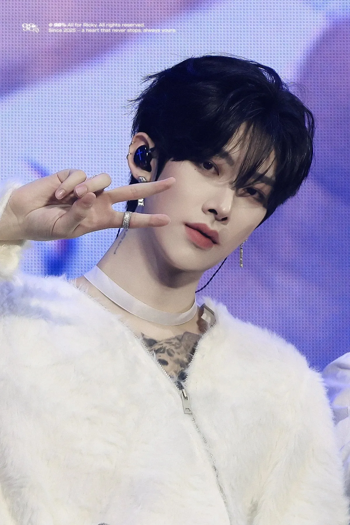 A moment captured by Ricky's fan