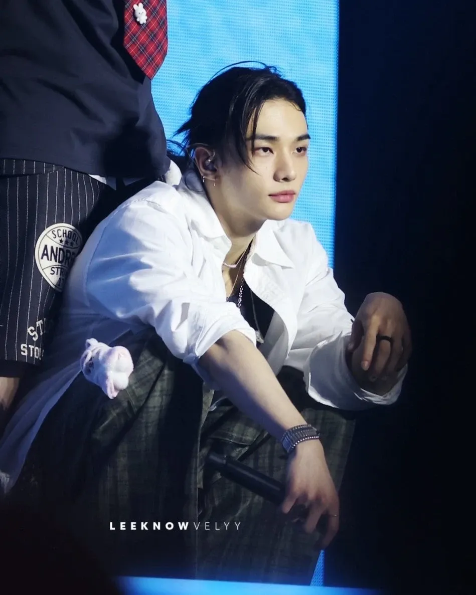 A moment captured by Hyunjin (Stray Kids)'s fan