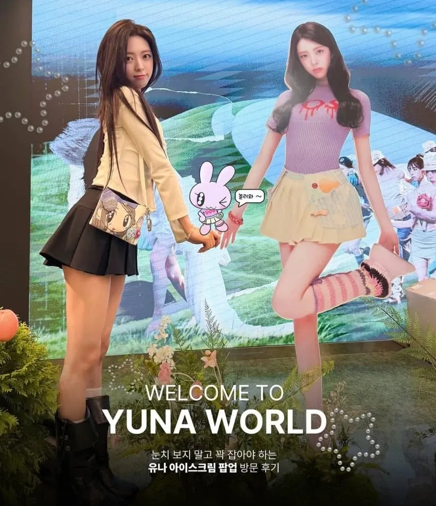 A moment captured by Yuna (ITZY)'s fan