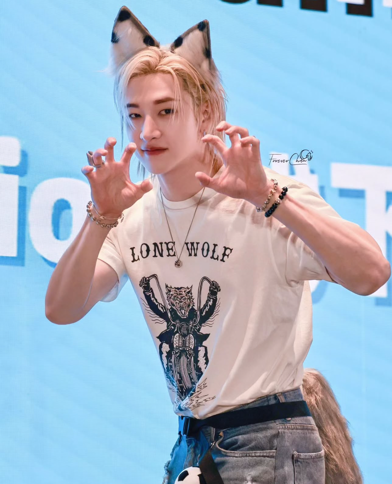 A moment captured by Bang Chan (Stray Kids)'s fan