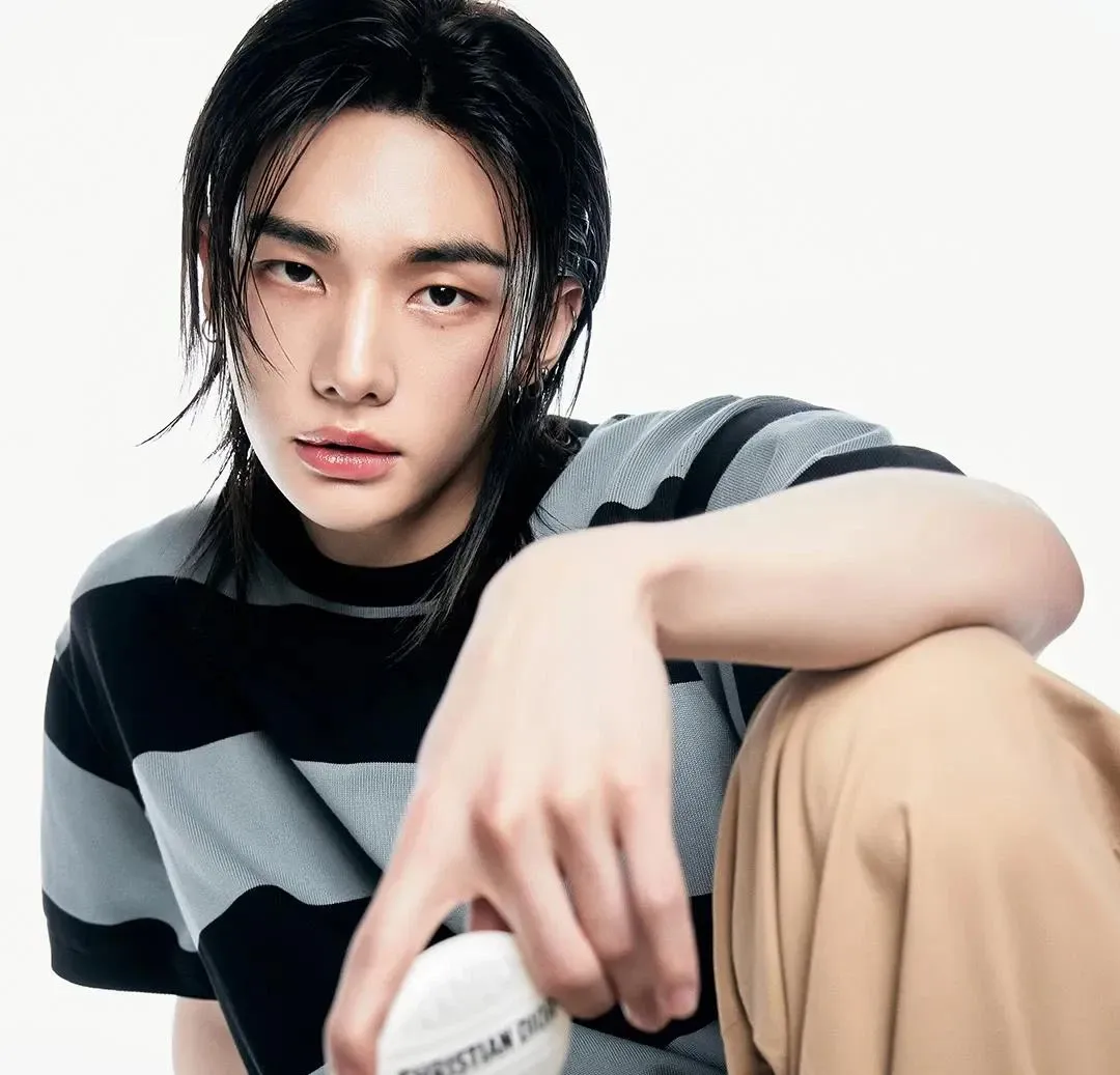 Momen yang diabadikan oleh penggemar Hyunjin (Stray Kids)