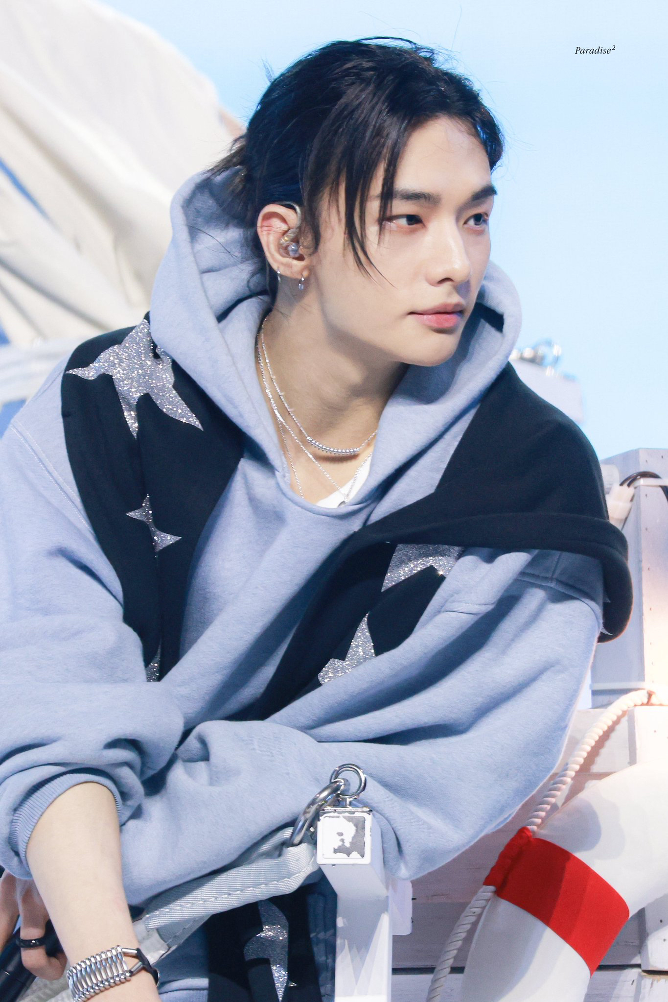 A moment captured by Hyunjin (Stray Kids)'s fan