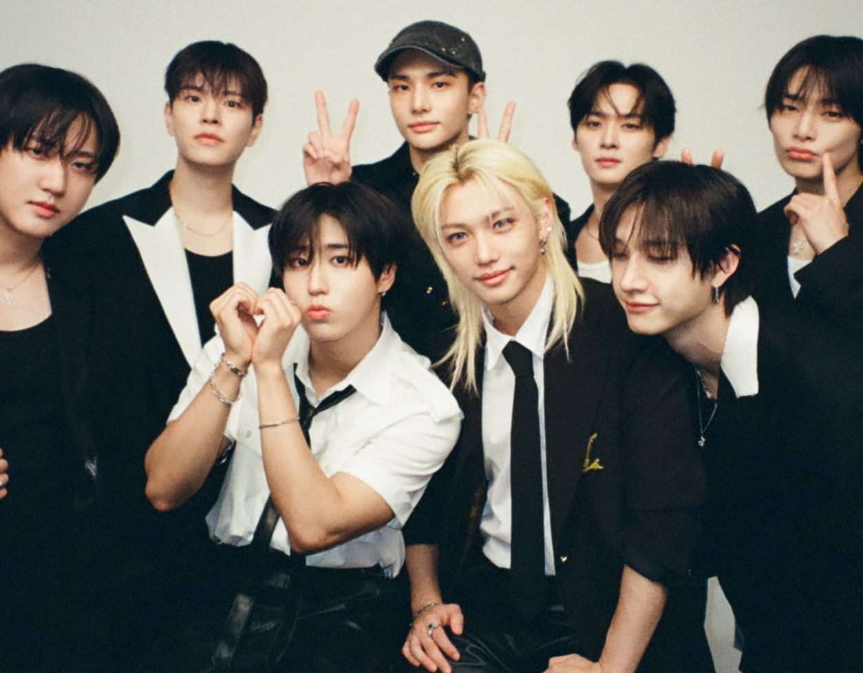 A moment captured by Stray Kids's fan