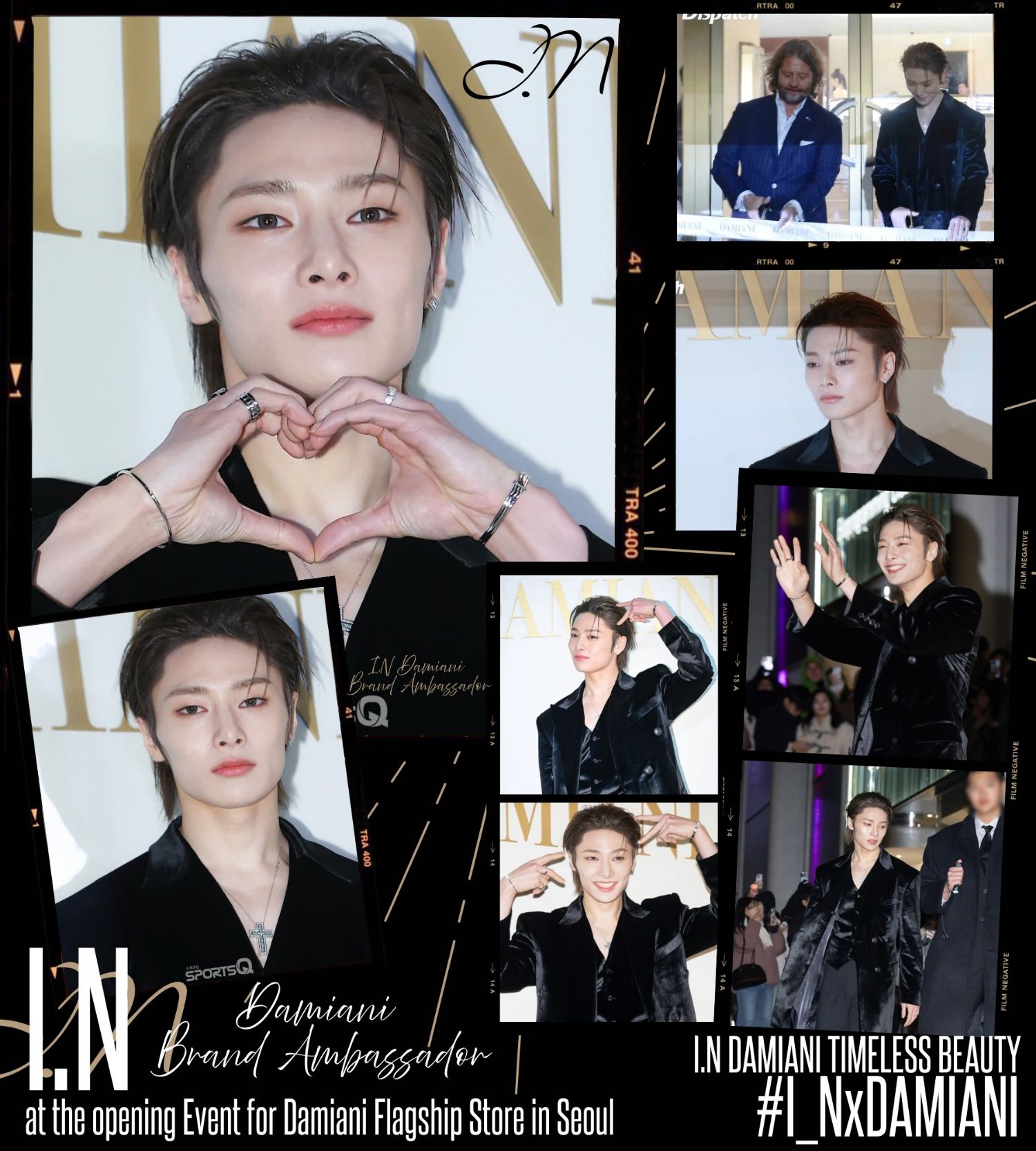 A moment captured by I.N (Stray Kids)'s fan