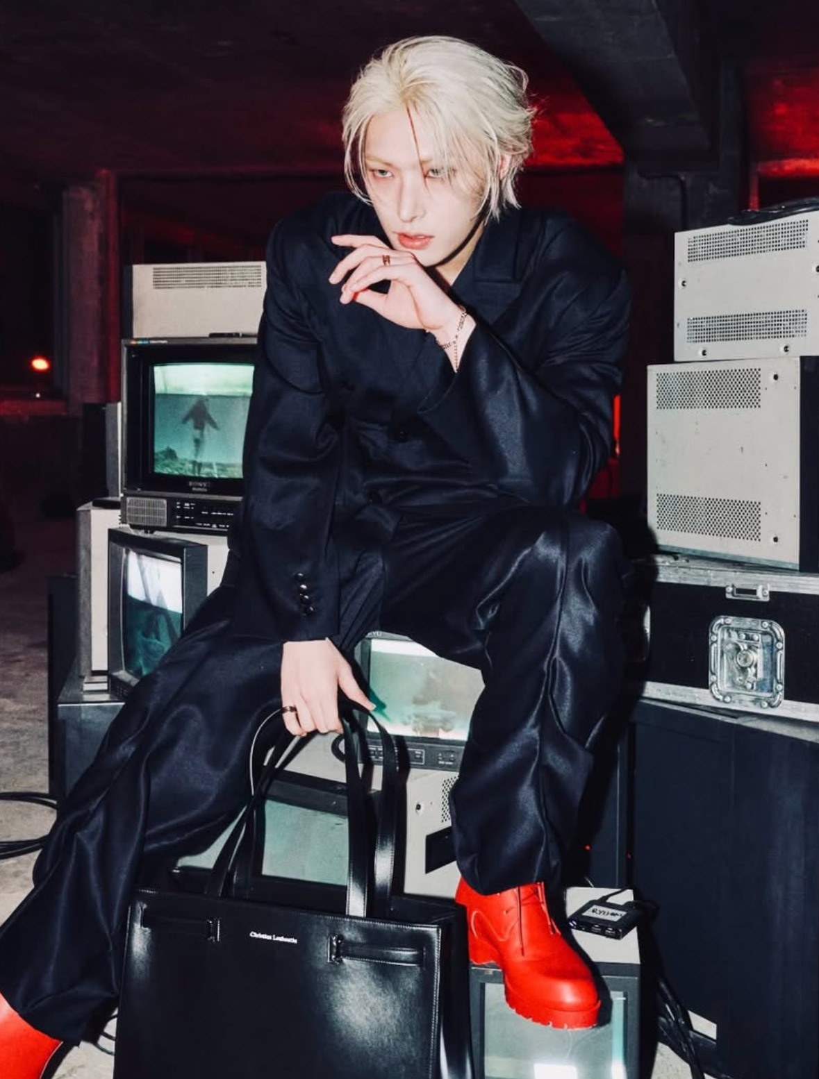 Recent activity shot of Mingi (ATEEZ)