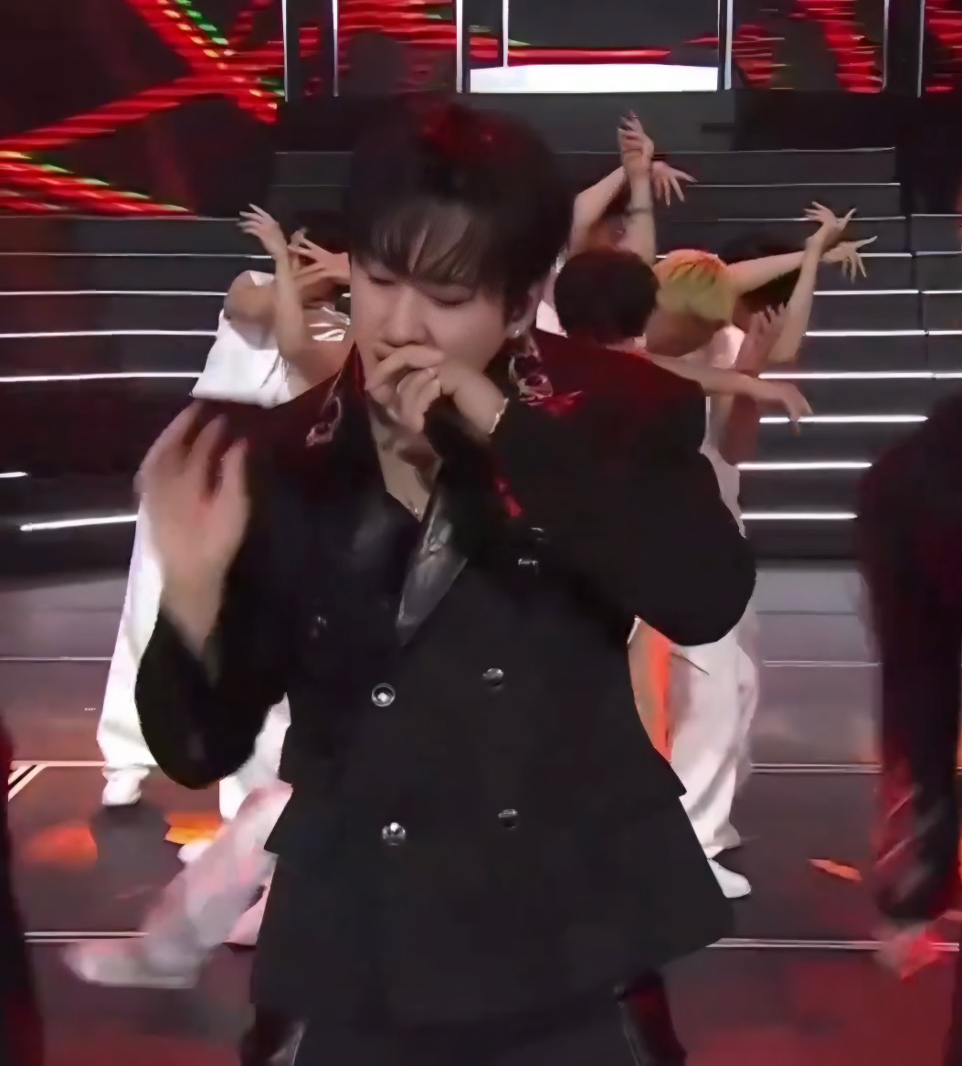 Recent activity shot of Changbin (Stray Kids)