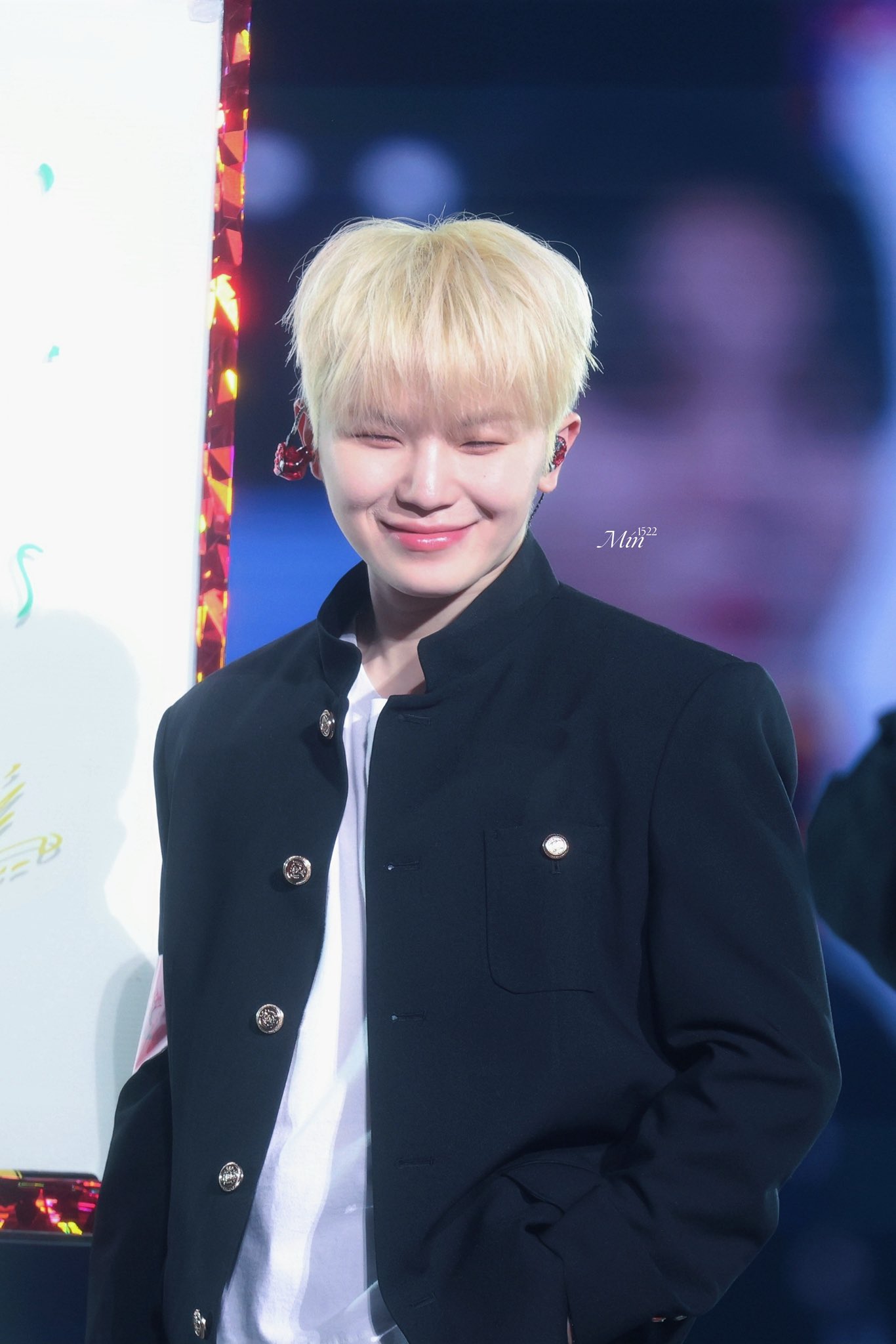 A moment captured by Woozi (SEVENTEEN)'s fan