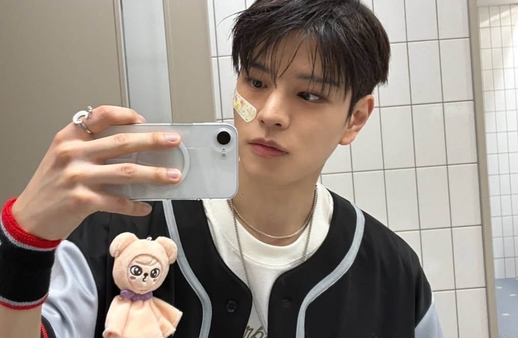 Recent activity shot of Seungmin (Stray Kids)