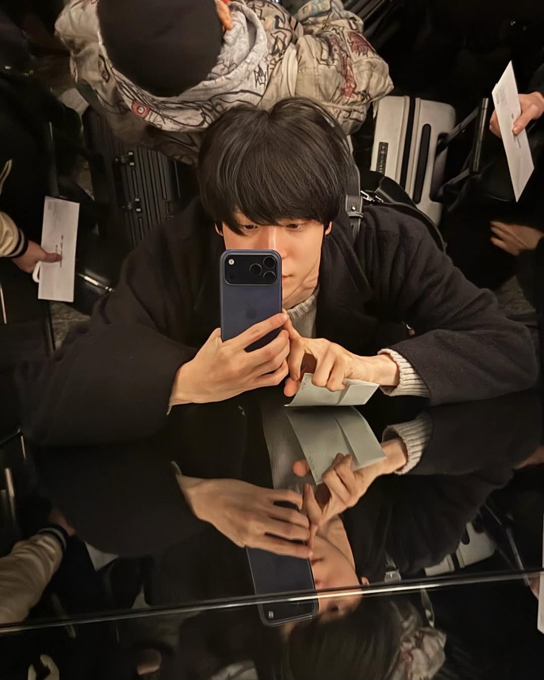 A moment captured by Yunho (ATEEZ)'s fan