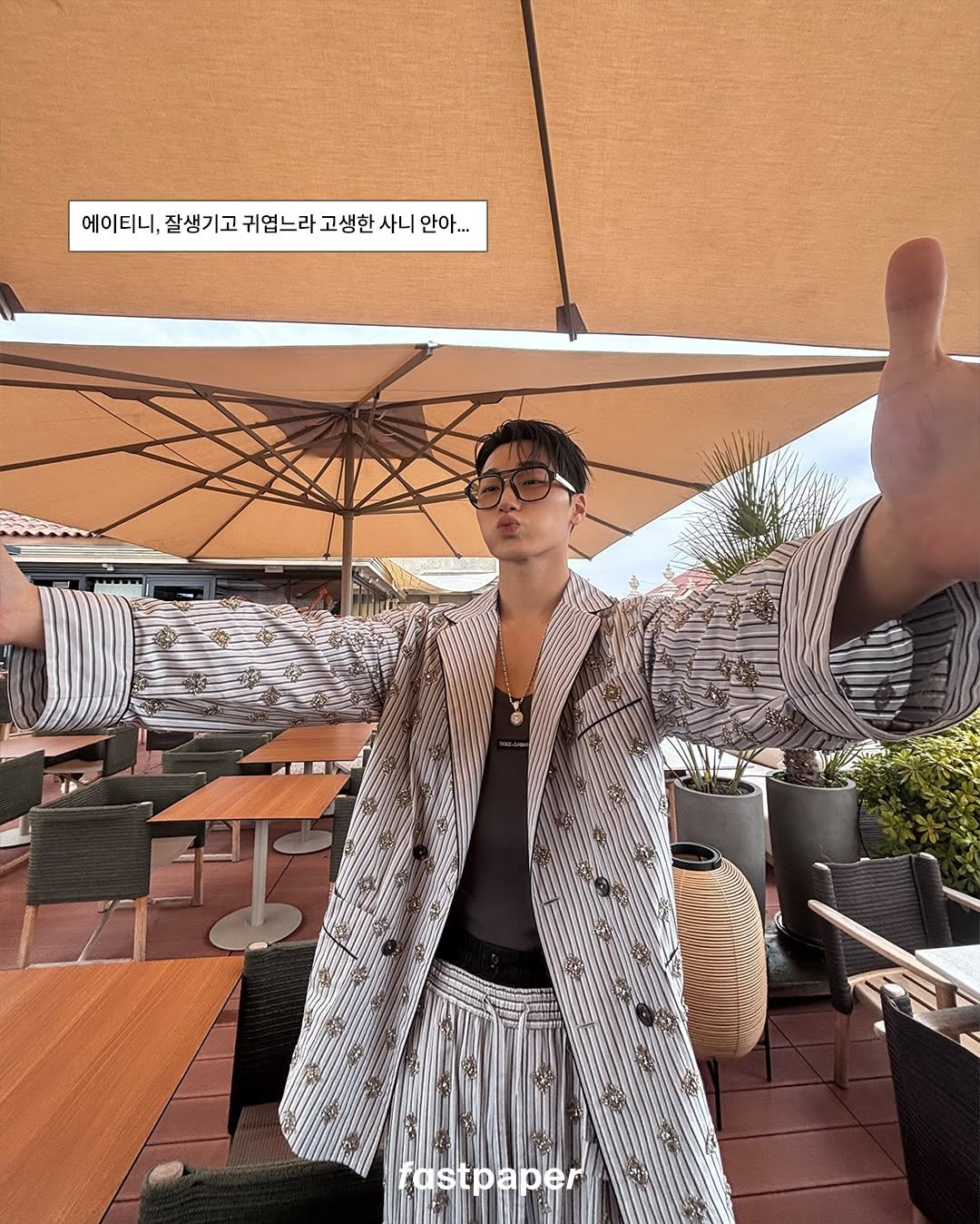 A moment captured by San (ATEEZ)'s fan