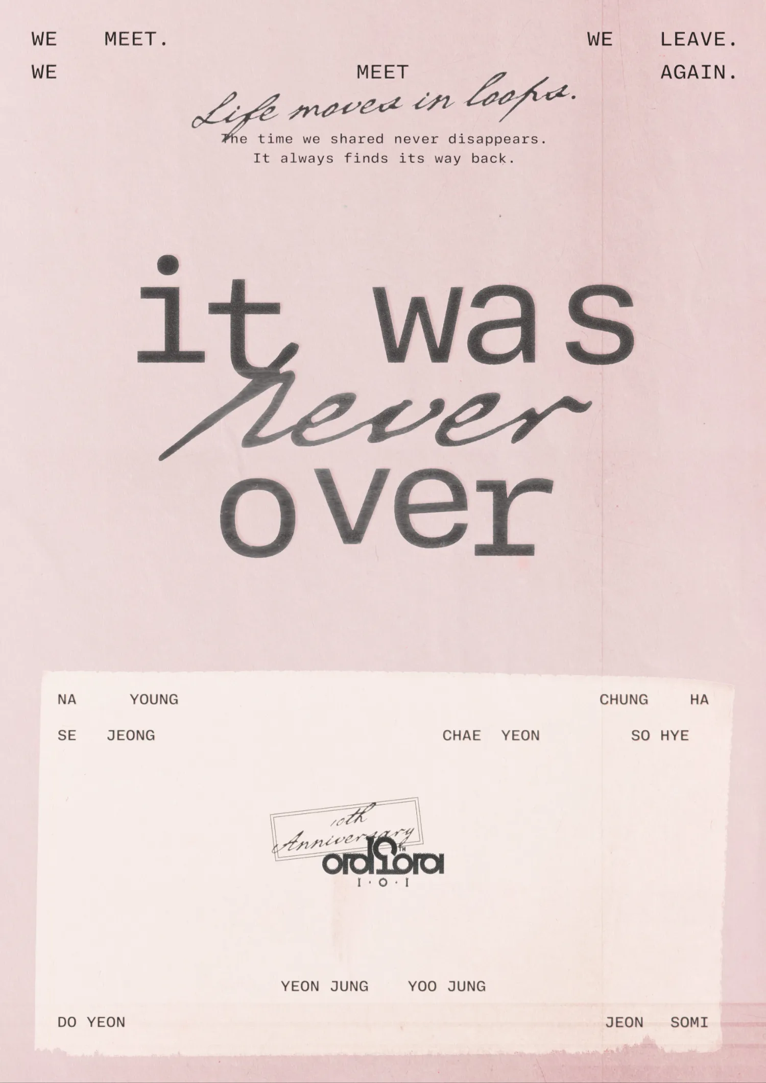 Behind-the-scenes cut of I.O.I